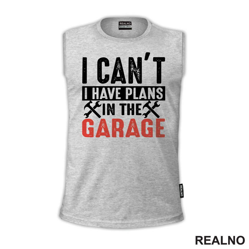 I Can't I Have Plans In The Garage - Orange - Radionica - Majstor - Majica