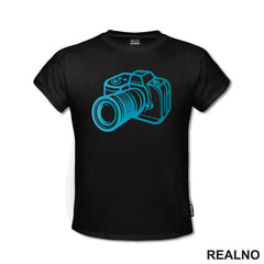 Blue Camera - Photography - Majica