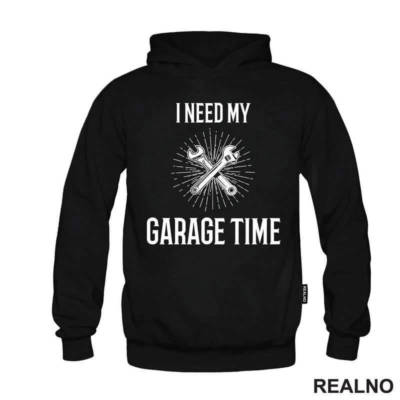 I Need My Garage Time - Lines And Wrench - Radionica - Majstor - Majica