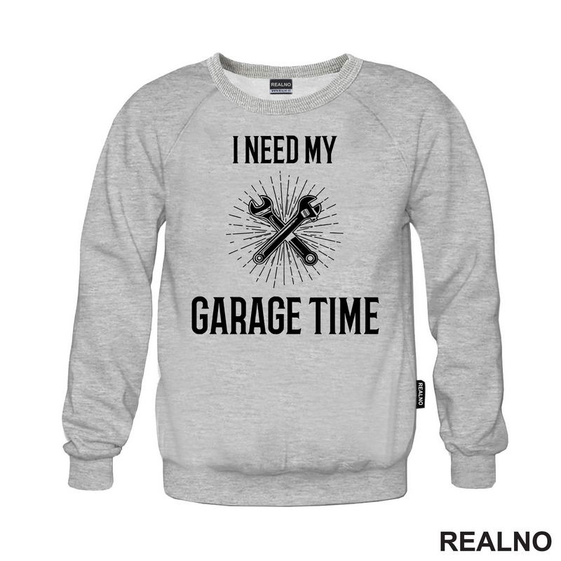 I Need My Garage Time - Lines And Wrench - Radionica - Majstor - Majica