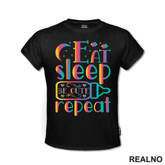 Eat, Sleep, Be Cute, Repeat - Colors - Bebe - Majica