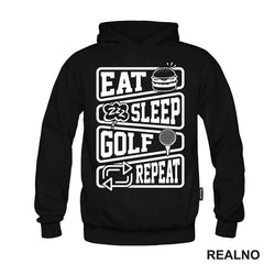 Eat, Sleep, Golf, Repeat - Symbols - Sport - Majica