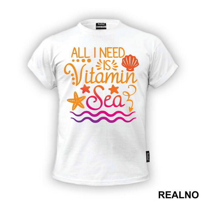 All I Need Is Vitamin Sea - Sirene - Mermaid - Majica
