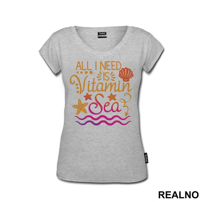 All I Need Is Vitamin Sea - Sirene - Mermaid - Majica