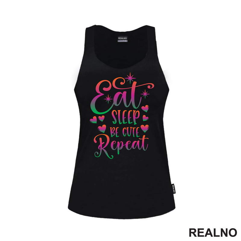 Eat, Sleep, Be Cute, Repeat - Color - Bebe - Majica