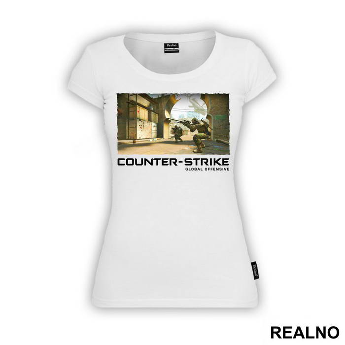 Global Offence With Background - Counter - Strike - CS - Majica