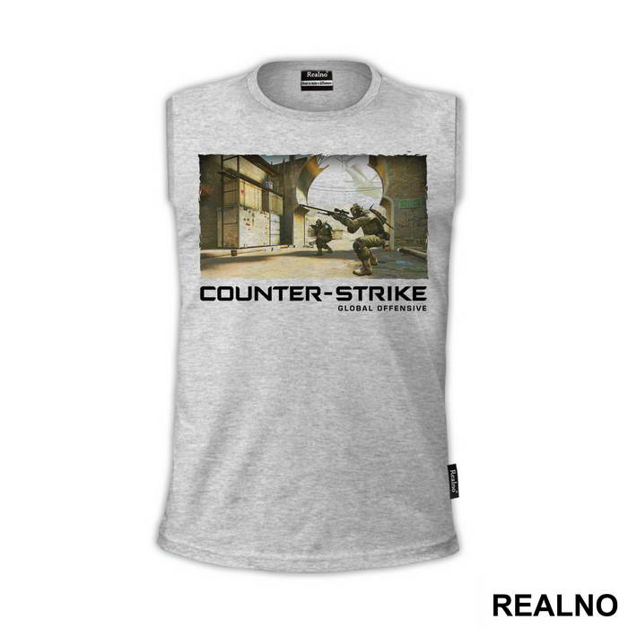 Global Offence With Background - Counter - Strike - CS - Majica