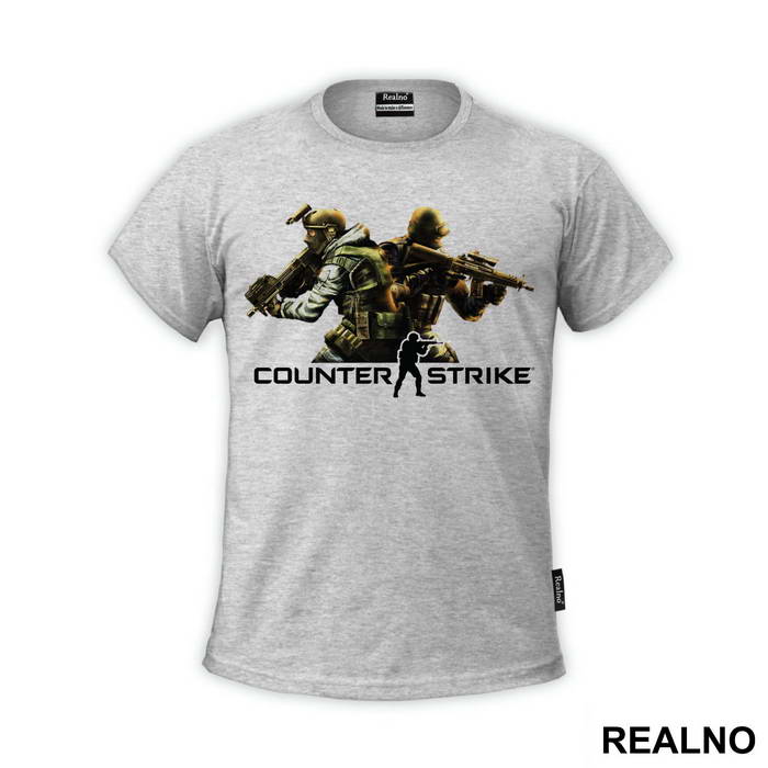 One Guy With Background Around Him - Counter - Strike - CS - Majica