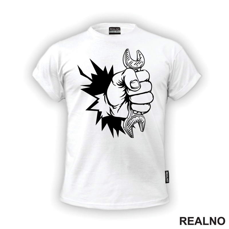 Broken Wall - Hand And Wrench - Radionica - Majstor - Majica
