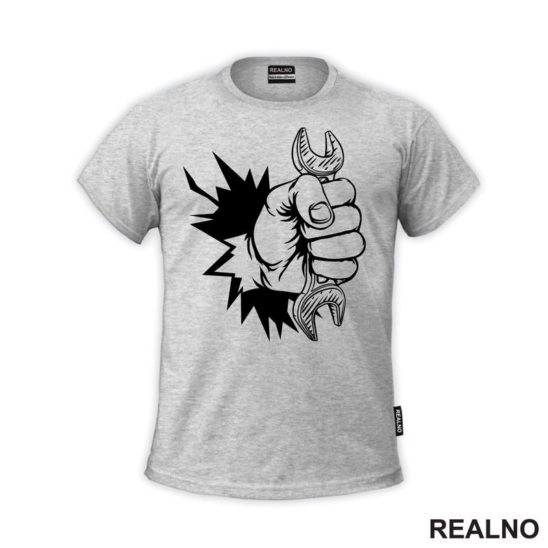 Broken Wall - Hand And Wrench - Radionica - Majstor - Majica