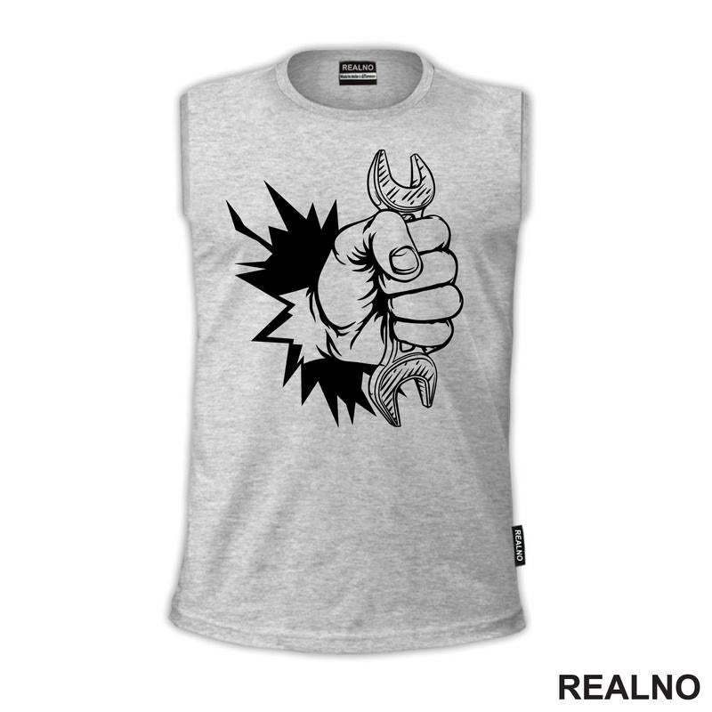 Broken Wall - Hand And Wrench - Radionica - Majstor - Majica