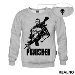 Man, Gun And Logo - Punisher - Majica
