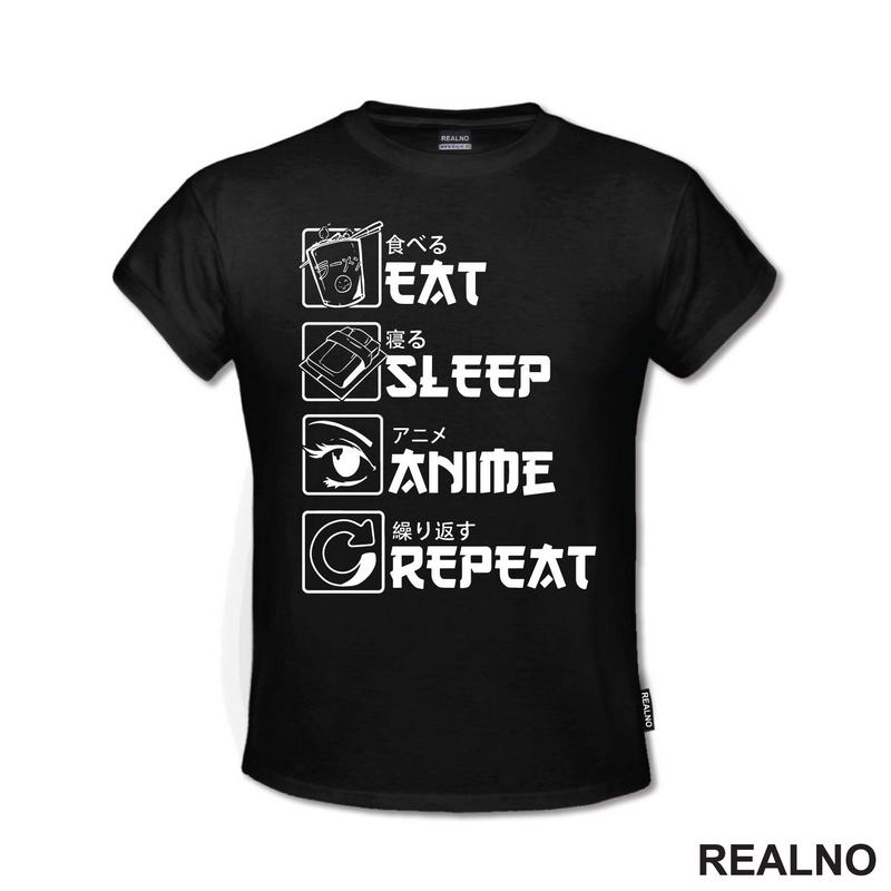 Eat, Sleep, Anime, Repeat - Symbols