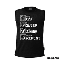 Eat, Sleep, Anime, Repeat - Symbols