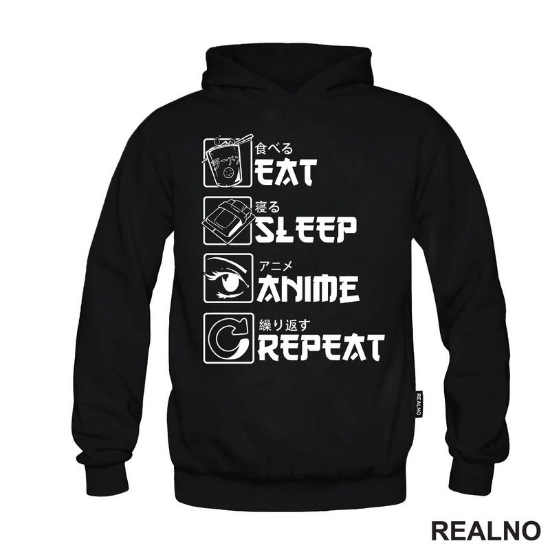 Eat, Sleep, Anime, Repeat - Symbols