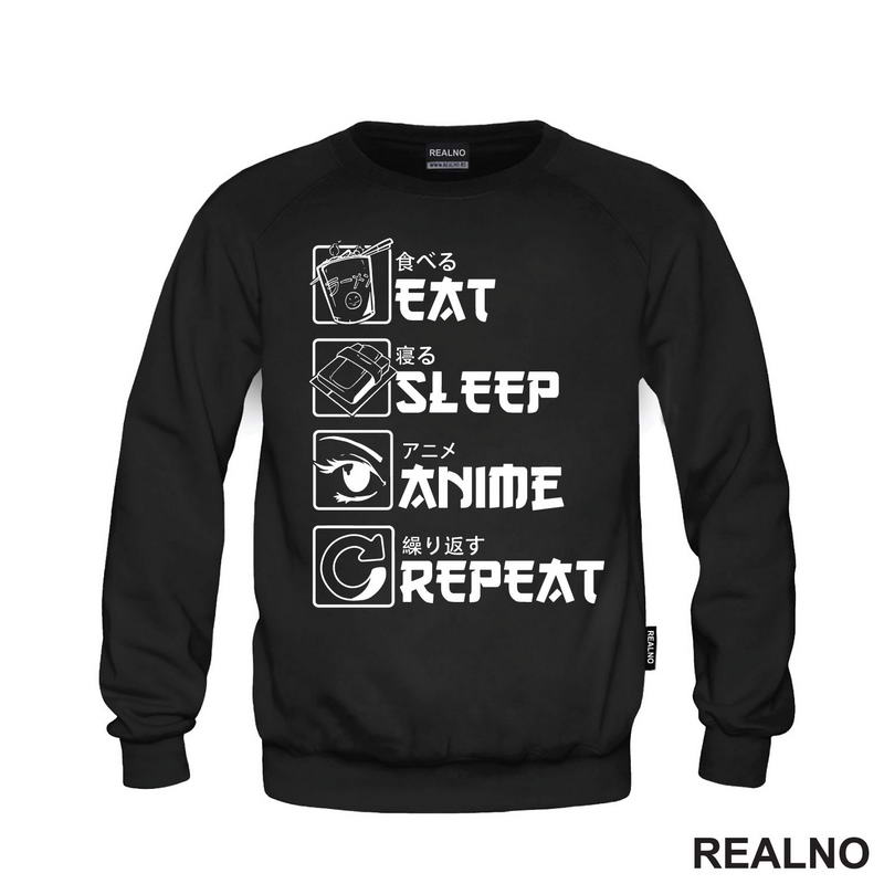 Eat, Sleep, Anime, Repeat - Symbols