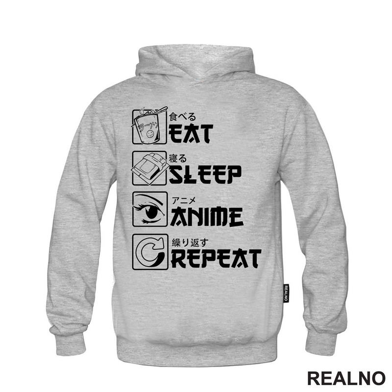 Eat, Sleep, Anime, Repeat - Symbols