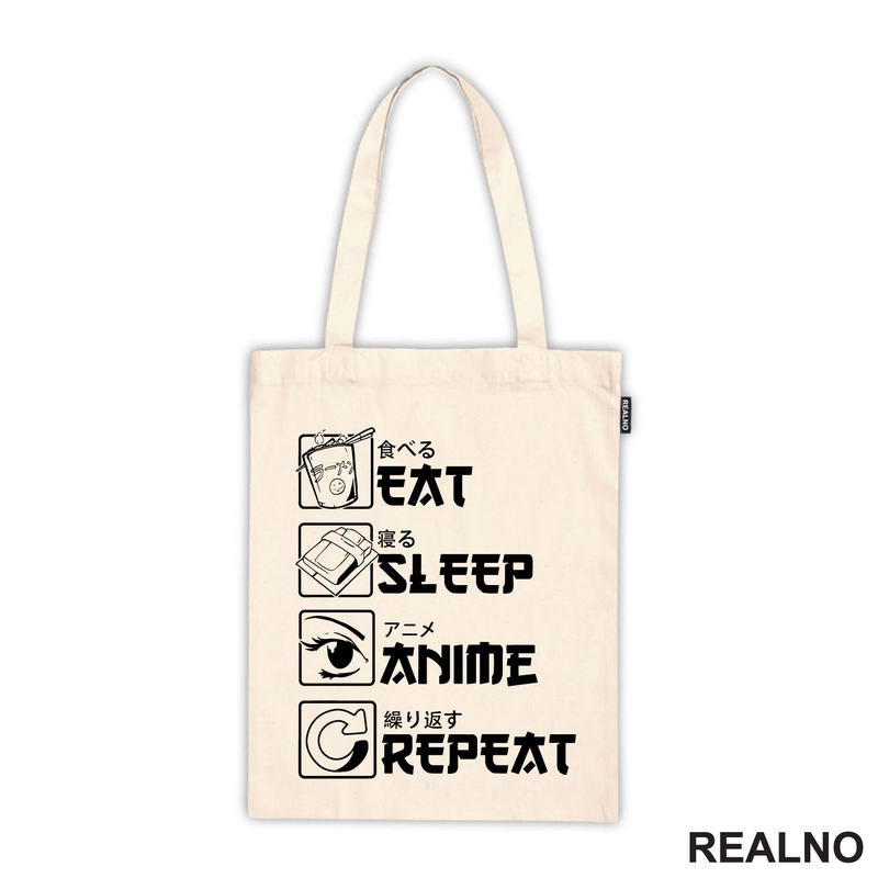 Eat, Sleep, Anime, Repeat - Symbols