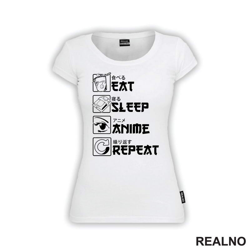Eat, Sleep, Anime, Repeat - Symbols