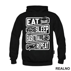 Eat, Sleep, Basketball, Repeat - Symbols - Košarka - NBA