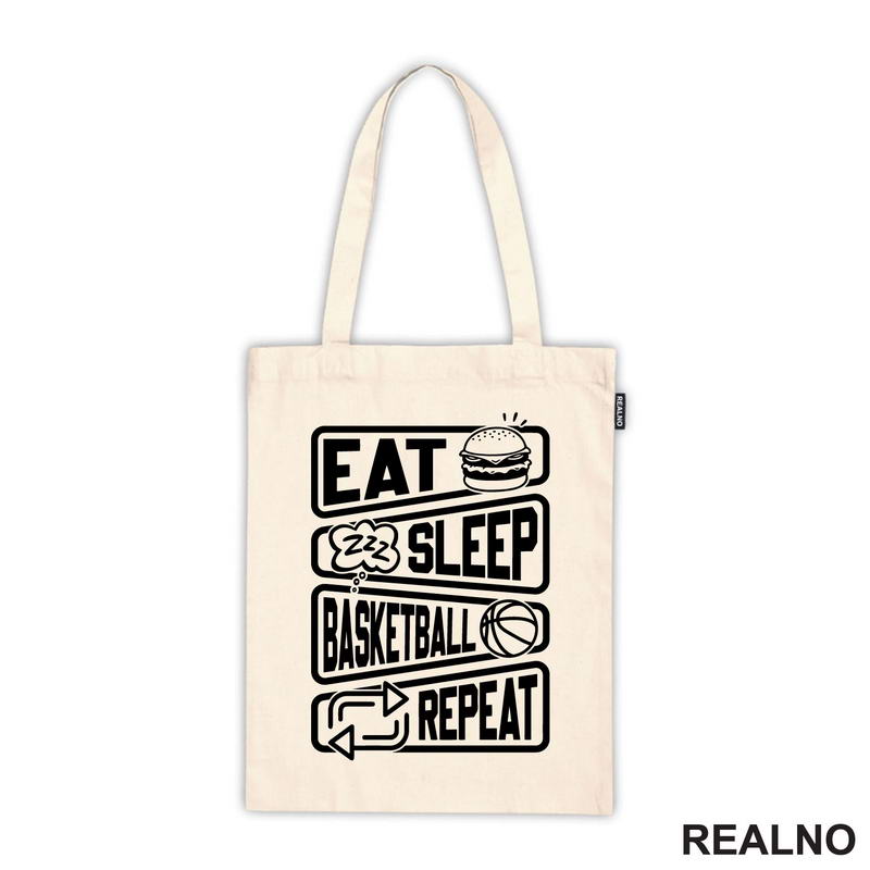 Eat, Sleep, Basketball, Repeat - Symbols - Košarka - NBA