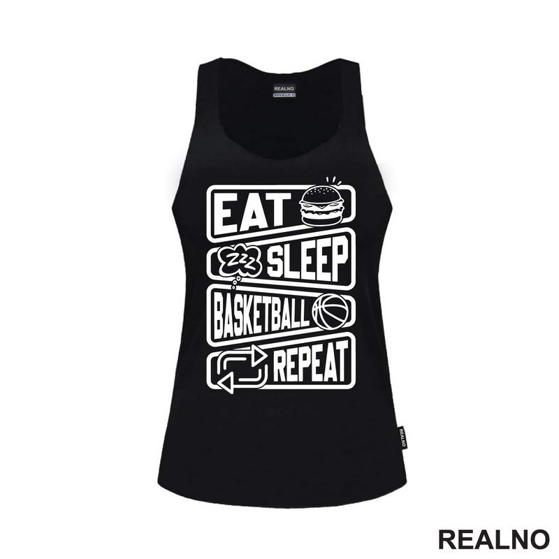 Eat, Sleep, Basketball, Repeat - Symbols - Košarka - NBA