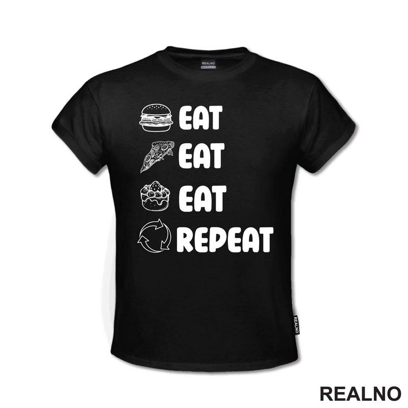 Eat, Eat, Eat, Repeat - Symbols - Humor - Hrana - Food