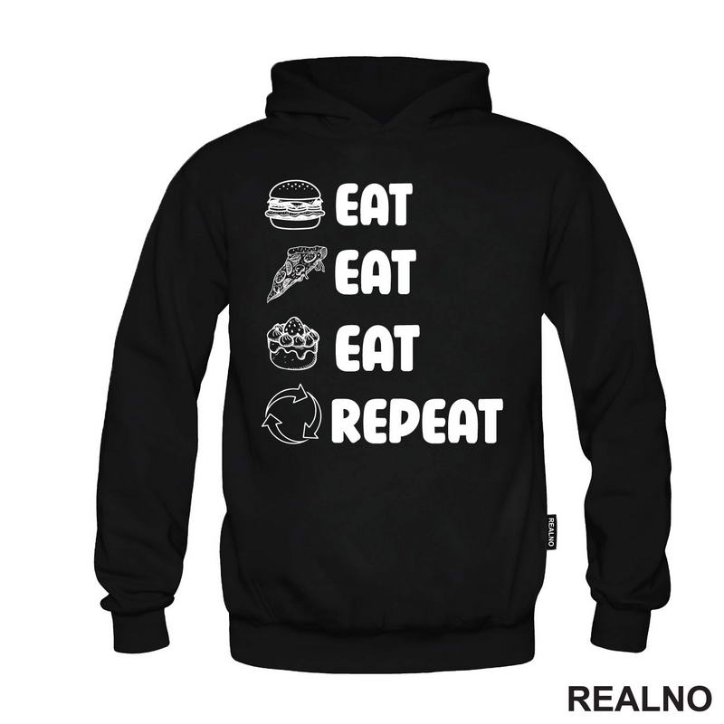 Eat, Eat, Eat, Repeat - Symbols - Humor - Hrana - Food