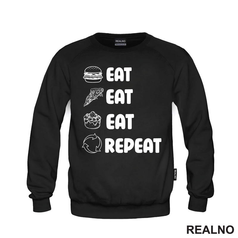 Eat, Eat, Eat, Repeat - Symbols - Humor - Hrana - Food