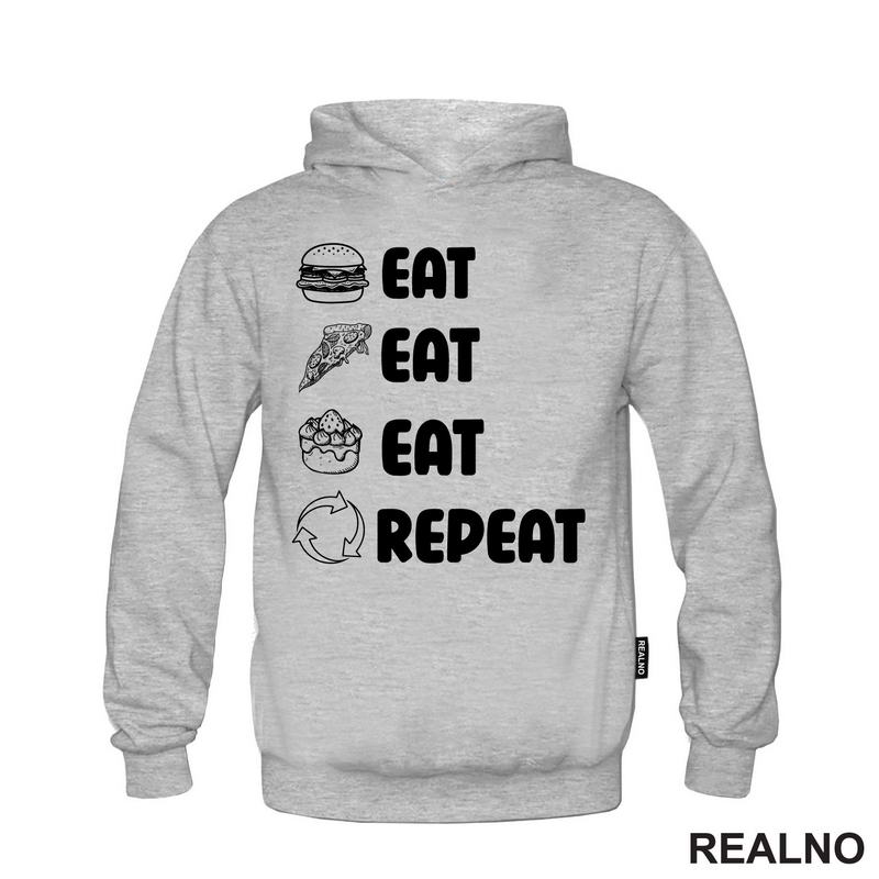 Eat, Eat, Eat, Repeat - Symbols - Humor - Hrana - Food