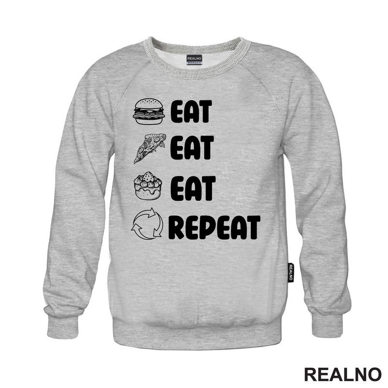 Eat, Eat, Eat, Repeat - Symbols - Humor - Hrana - Food