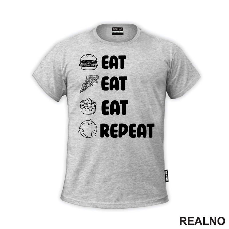 Eat, Eat, Eat, Repeat - Symbols - Humor - Hrana - Food