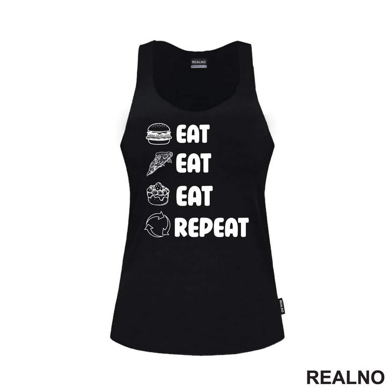 Eat, Eat, Eat, Repeat - Symbols - Humor - Hrana - Food