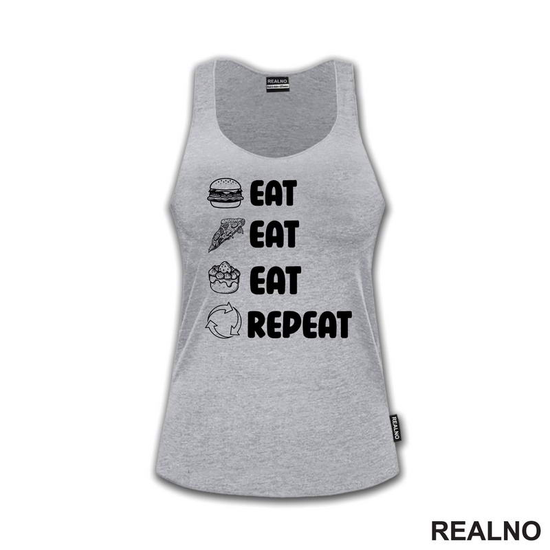 Eat, Eat, Eat, Repeat - Symbols - Humor - Hrana - Food