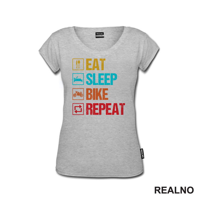 Eat, Sleep, Bike, Repeat - Colors - Symbols - Biciklovi - Bike