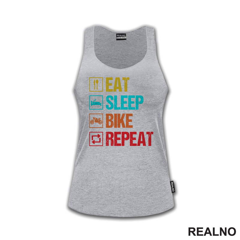 Eat, Sleep, Bike, Repeat - Colors - Symbols - Biciklovi - Bike