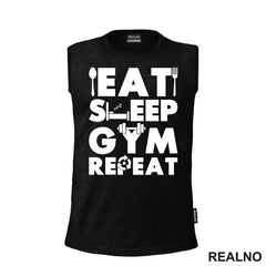 Eat, Sleep, Gym, Repeat - Dumbbell - Trening