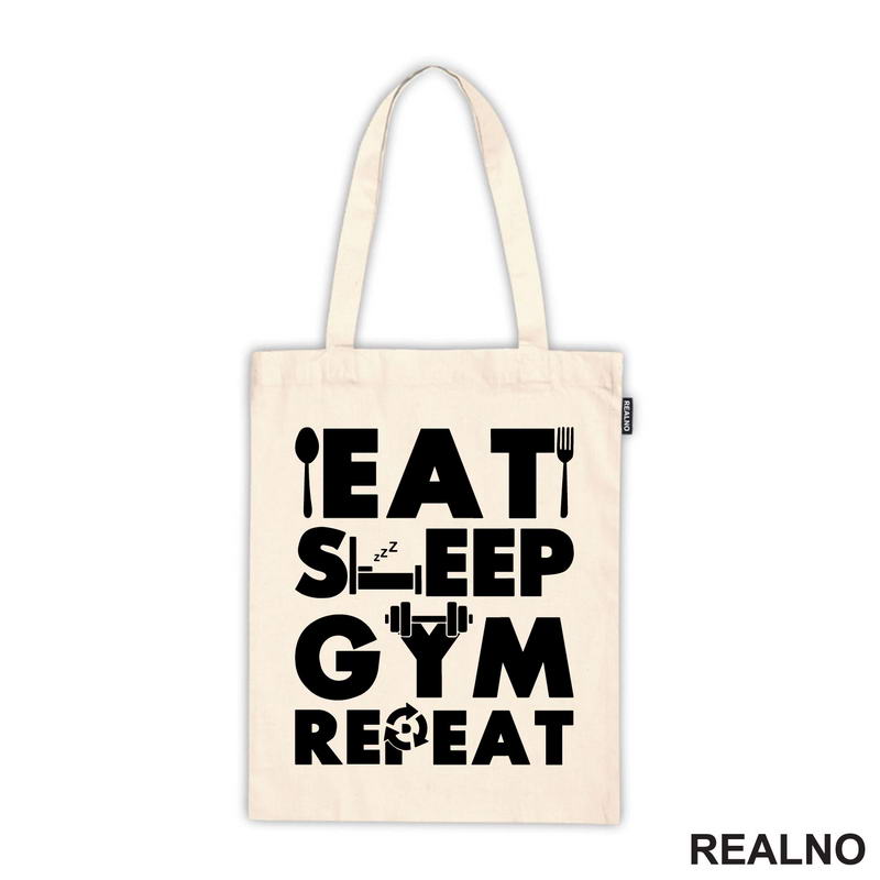 Eat, Sleep, Gym, Repeat - Dumbbell - Trening
