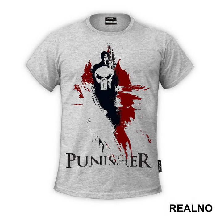 Black And Red Splatter - Punisher - Majica