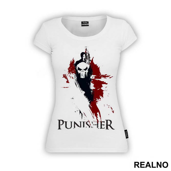Black And Red Splatter - Punisher - Majica