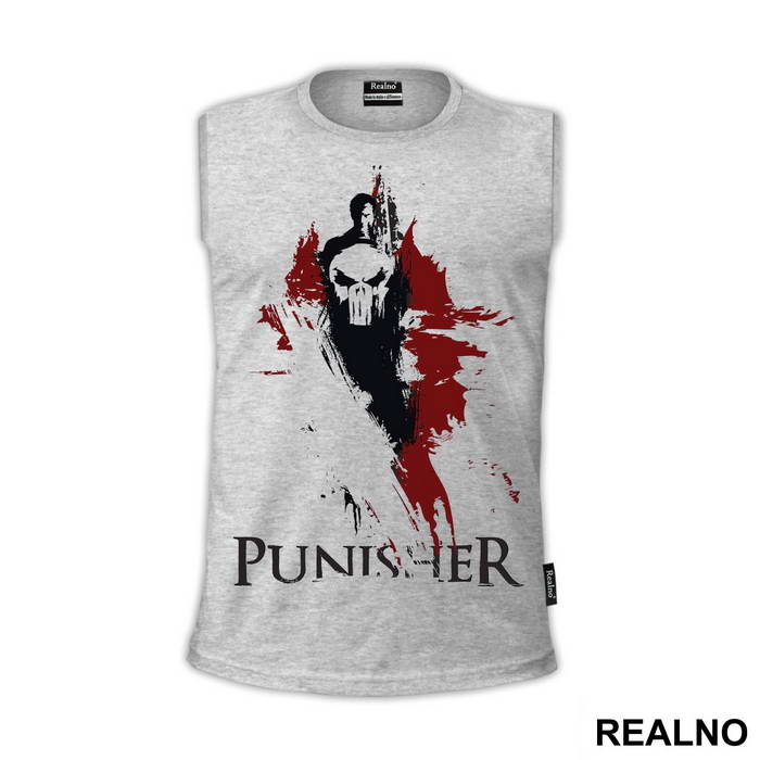 Black And Red Splatter - Punisher - Majica