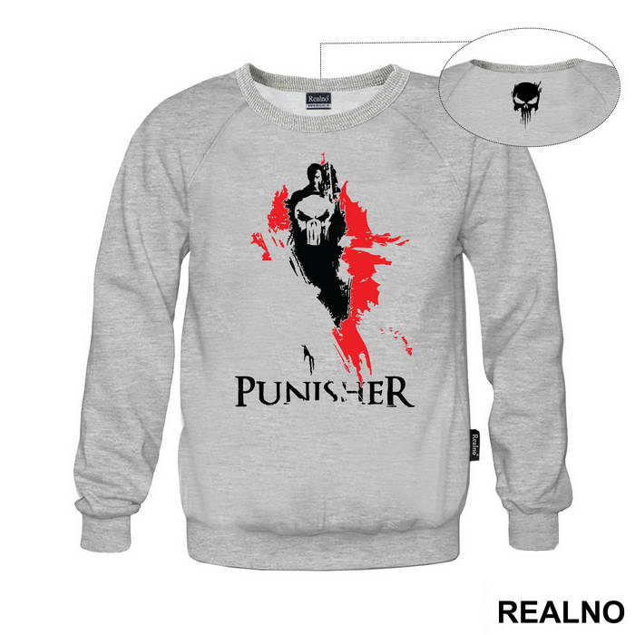 Black And Red Splatter - Punisher - Majica