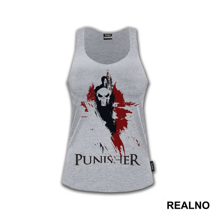 Black And Red Splatter - Punisher - Majica
