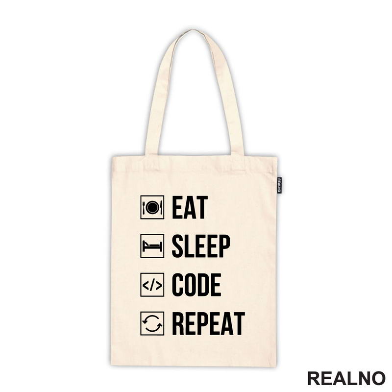 Eat, Sleep, Code, Repeat - Symbols - Geek