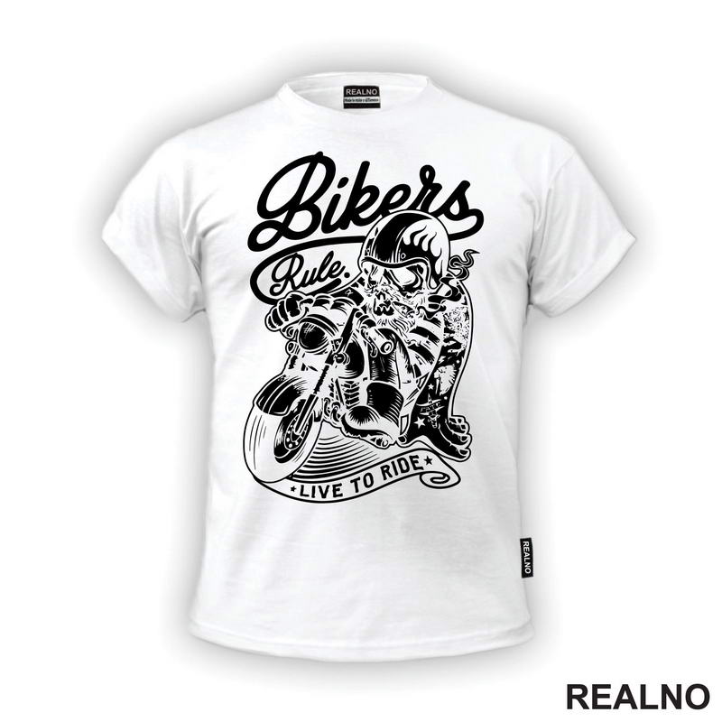 Bikers Rule Live to Ride - Motori