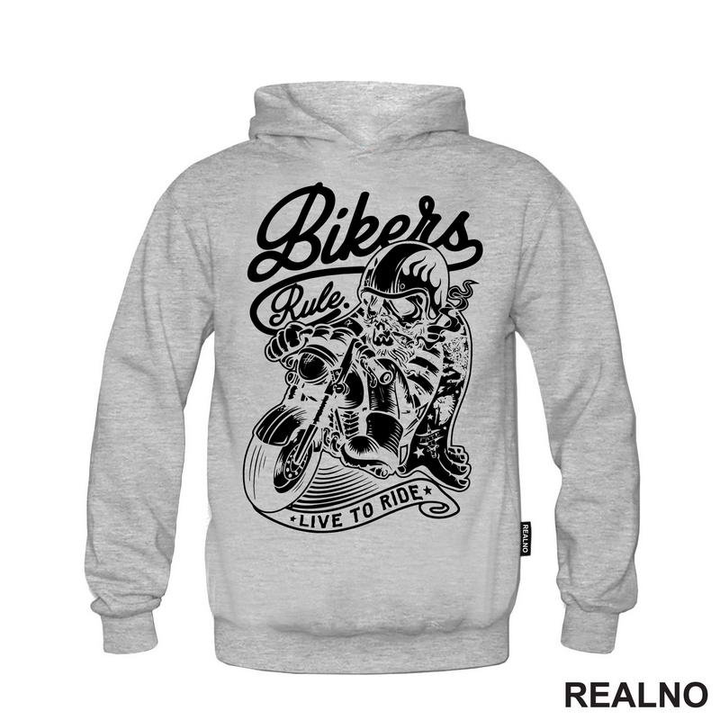 Bikers Rule Live to Ride - Motori