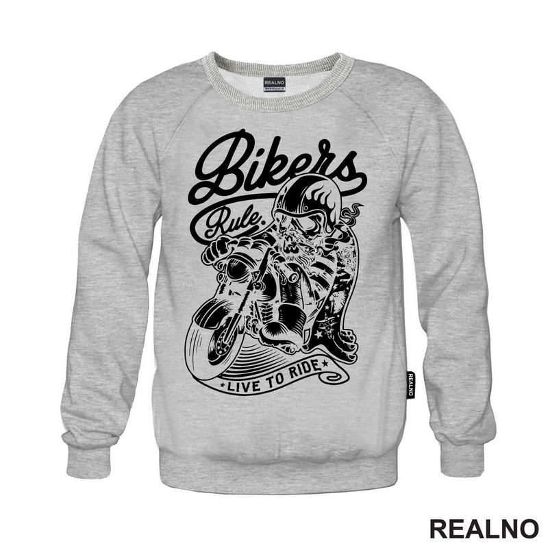 Bikers Rule Live to Ride - Motori