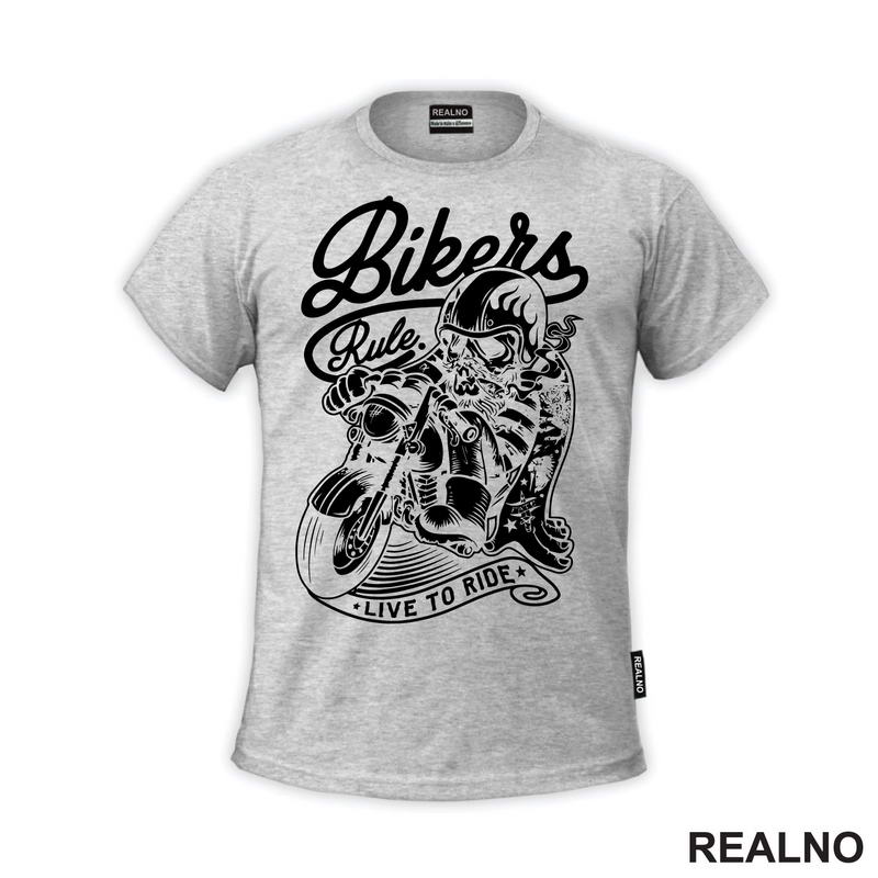 Bikers Rule Live to Ride - Motori
