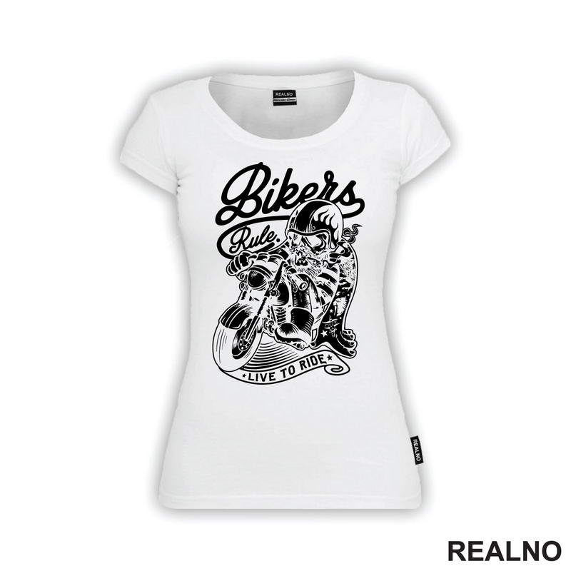 Bikers Rule Live to Ride - Motori