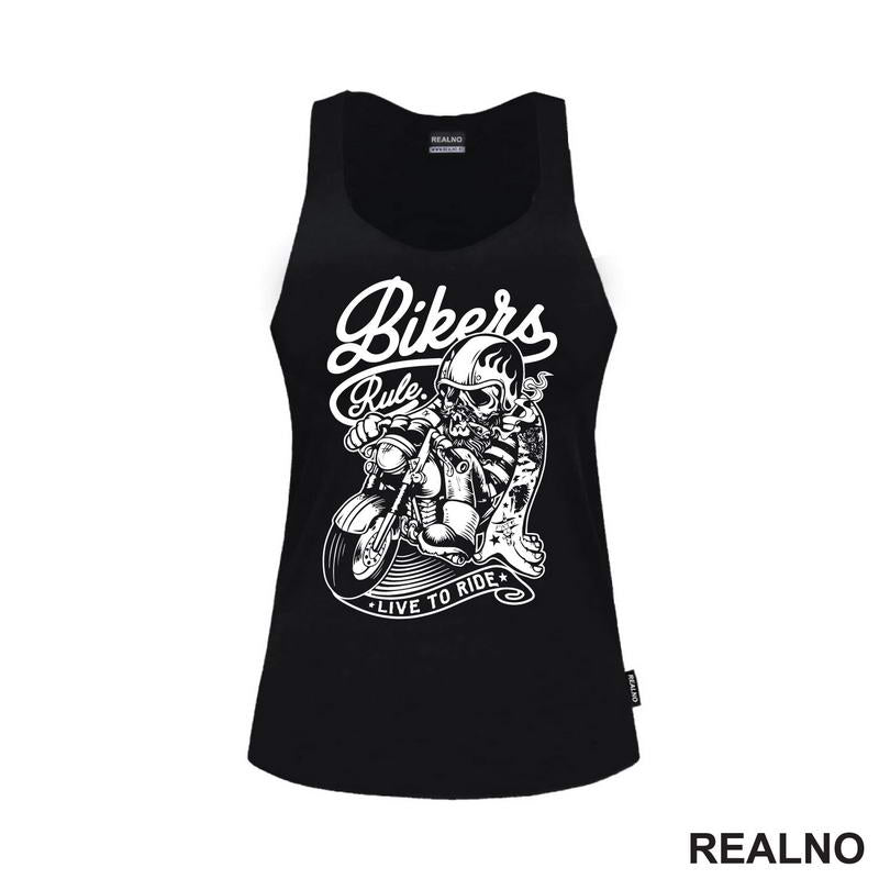 Bikers Rule Live to Ride - Motori